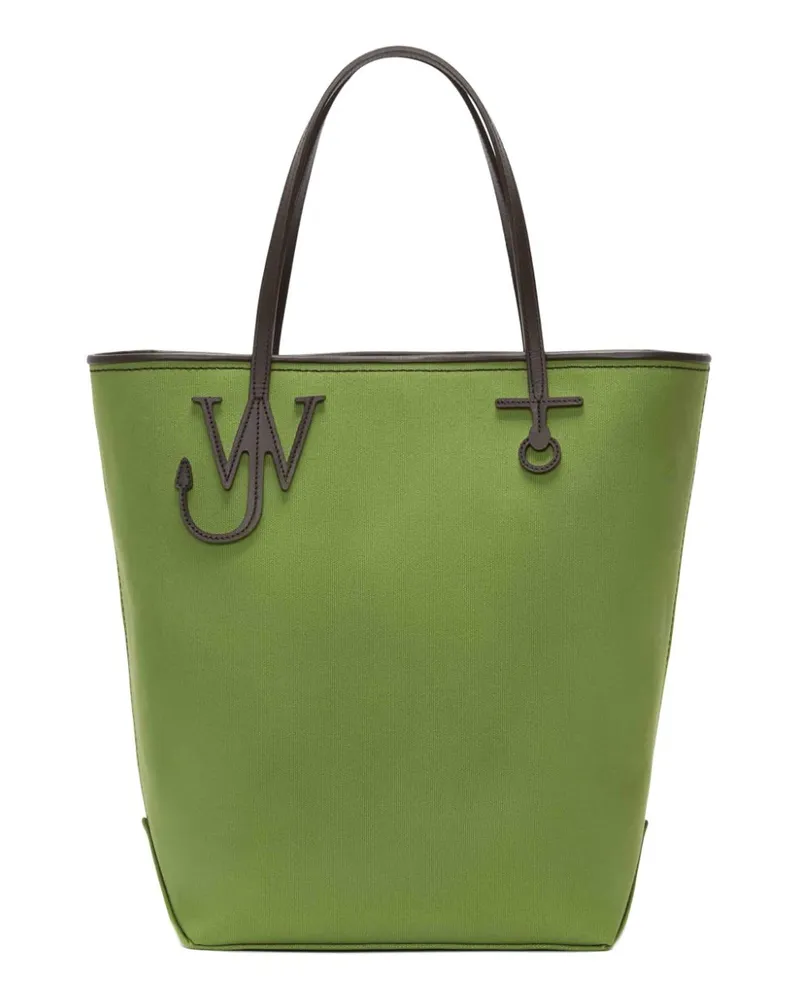J.W.Anderson Tall Anchor Shopper aus Canvas - Grün Grün