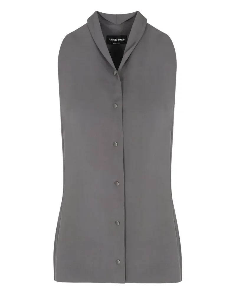 Giorgio Armani silk shirt - Grau Grau