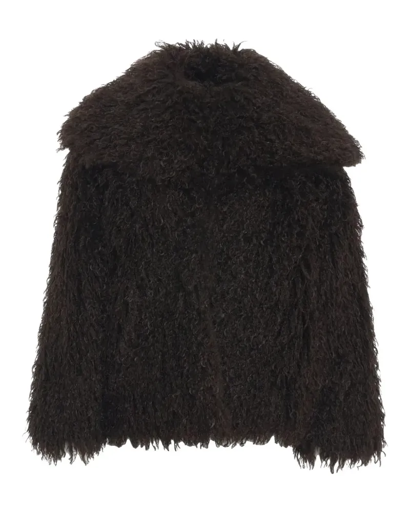 Kaos Jacke mit Oversized-Kragen aus Faux Fur - Braun Braun
