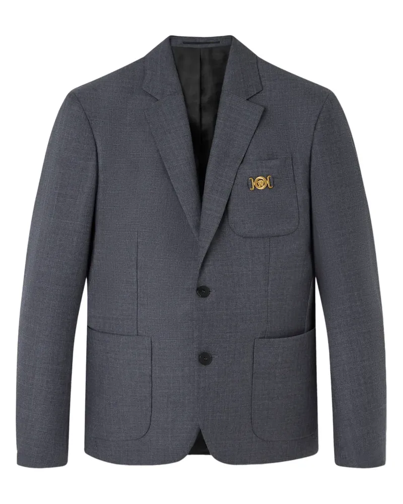 Versace Sakko mit karierten Taschen - Grau Grau