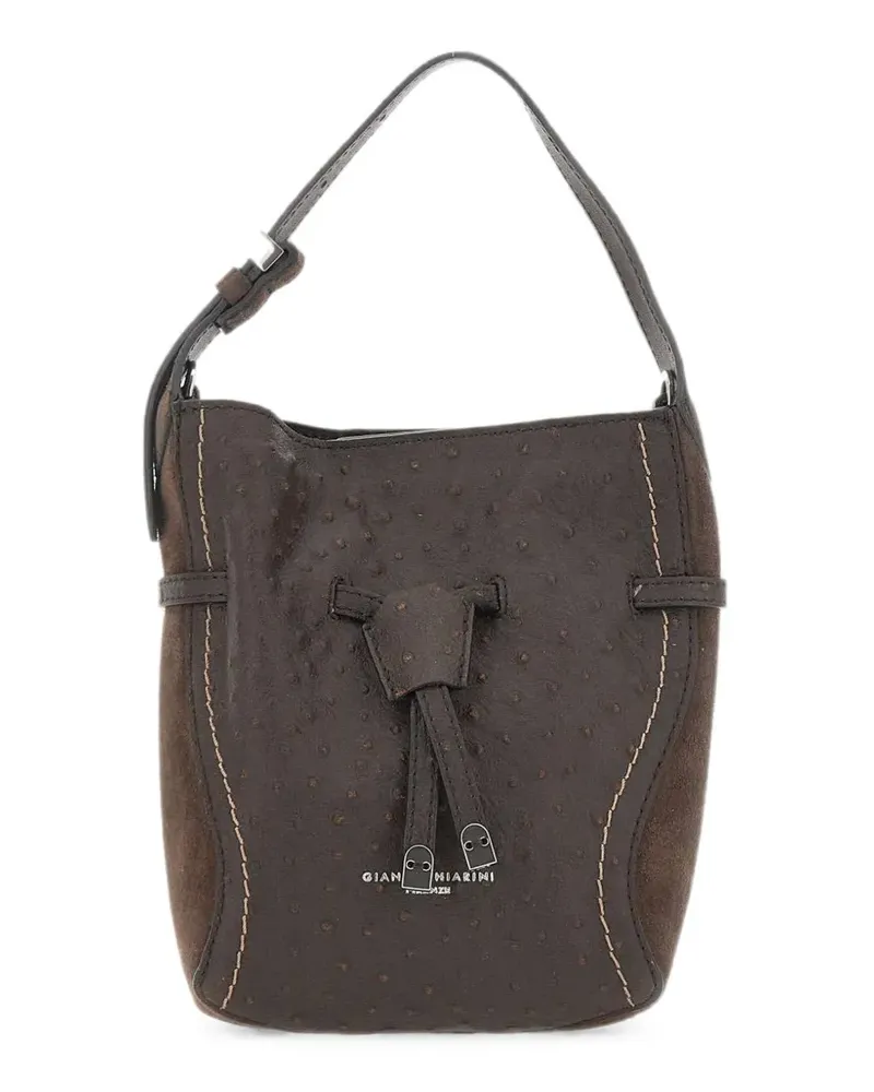 Gianni Chiarini Sienna Tote Bag mit Straußeneffekt - Braun Braun