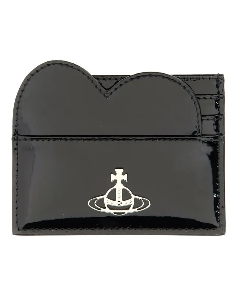 Vivienne Westwood heart card holder - Schwarz Schwarz
