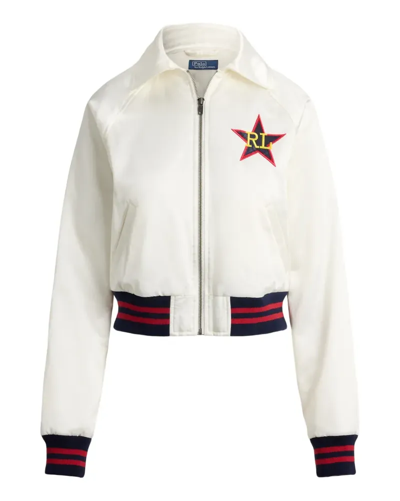Ralph Lauren Bomberjacke mit Sternstickerei - Nude Nude