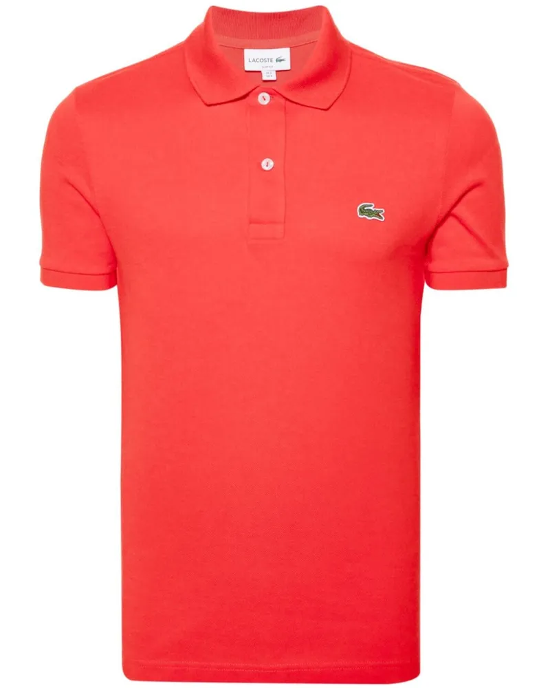Lacoste Poloshirt mit Logo-Patch - Rot Rot