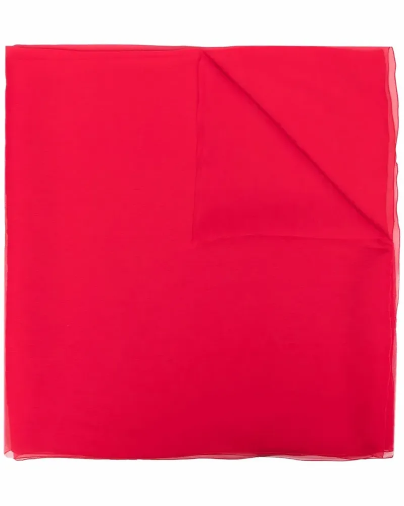 Alberta Ferretti Leichter Seidenschal - Rot Rot