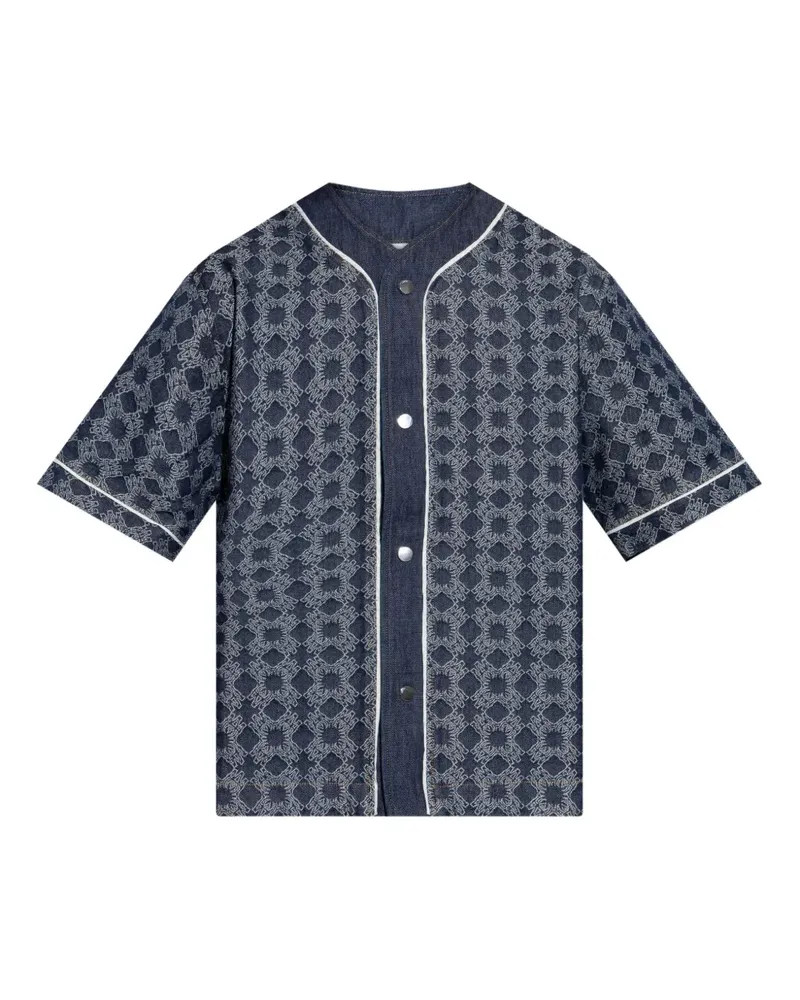 Amiri Hemd mit geometrischem Print - Blau Blau