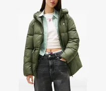 Gefütterte Kapuzenjacke - Grün