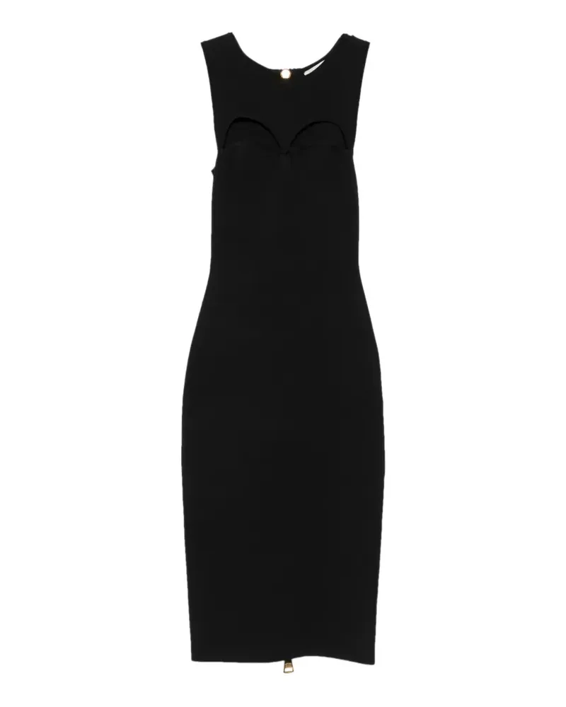 Elisabetta Franchi cut-out rear-zip dress - Schwarz Schwarz