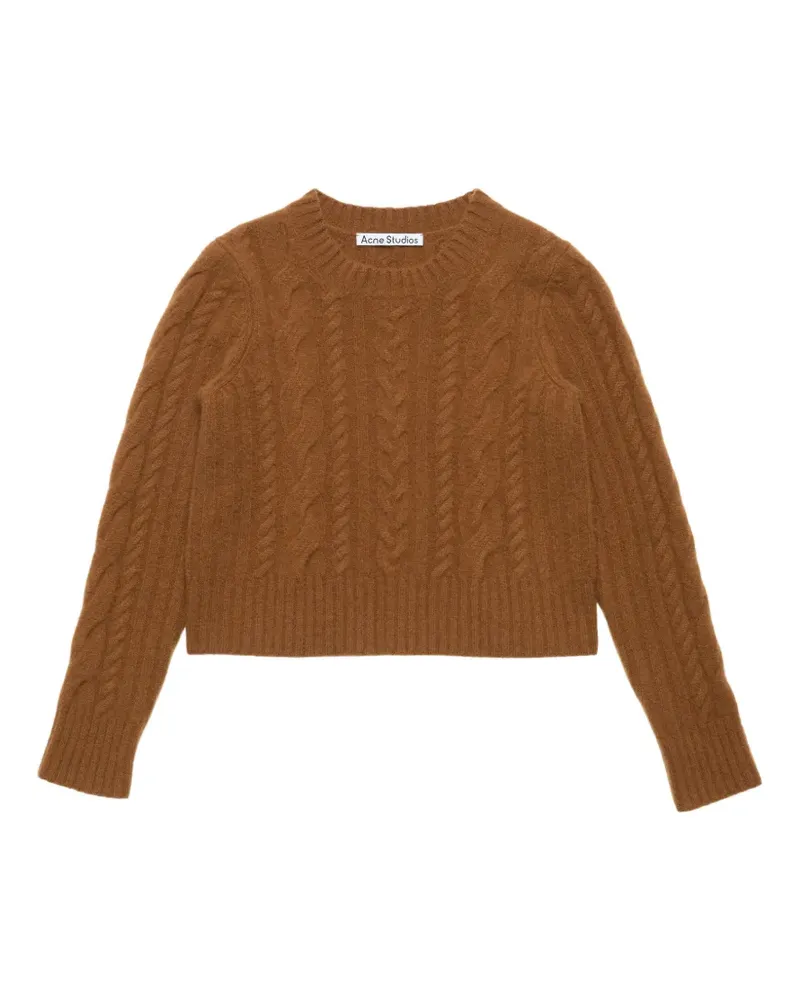 Acne Studios cashmere cable-knit sweater - Braun Braun