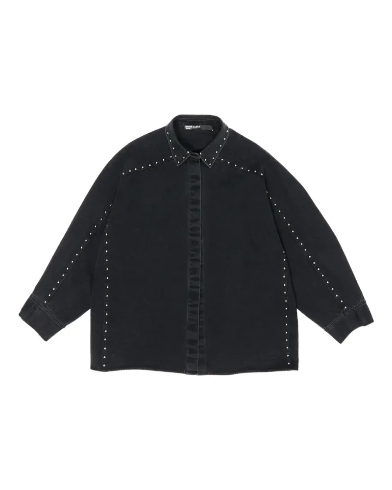 BIMBA Y LOLA Hemd mit Nieten - Schwarz Schwarz