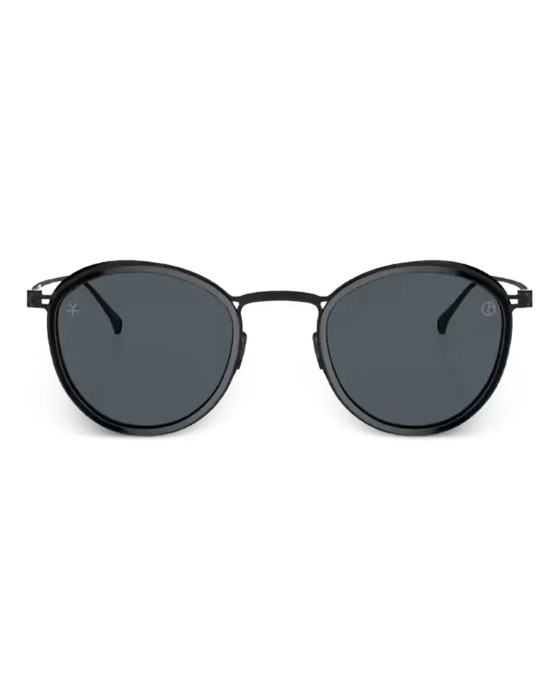 Giorgio Armani Sonnenbrille mit rundem Gestell - Grau Grau