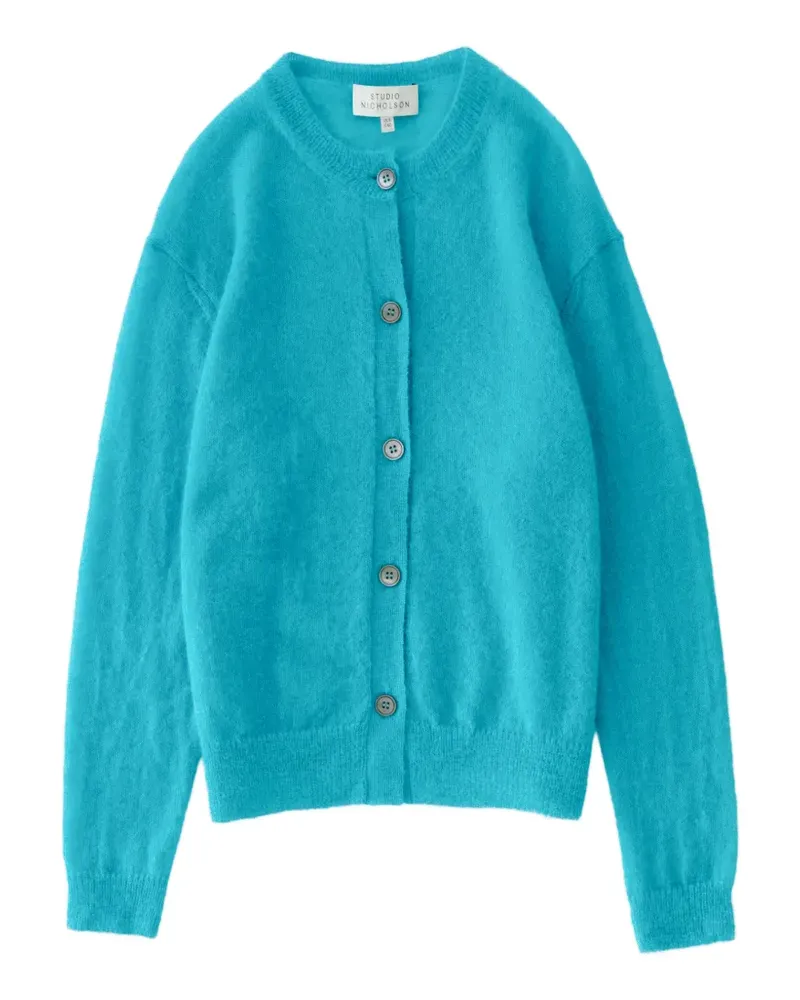 Studio Nicholson Callen Cardigan mit gebürstetem Effekt - Blau Blau