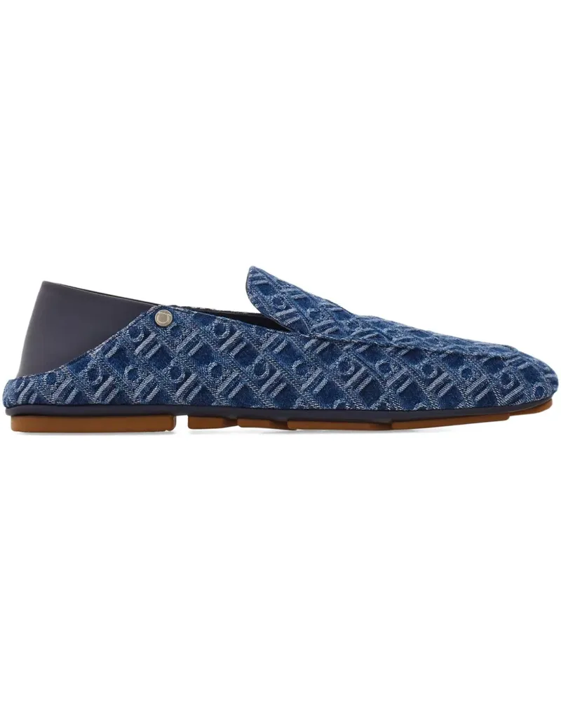 Ferragamo Loafer aus Monogramm-Jacquard - Blau Blau