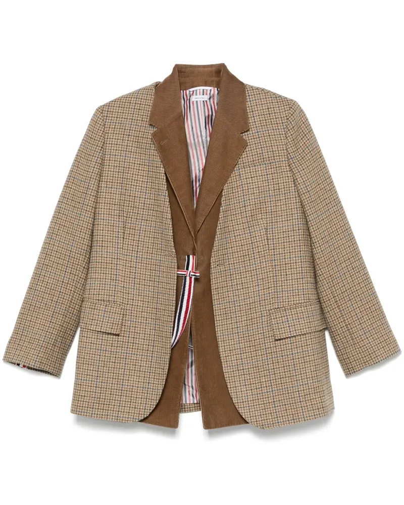 Thom Browne Set aus Gclub-Weste und Blazer - Braun Braun