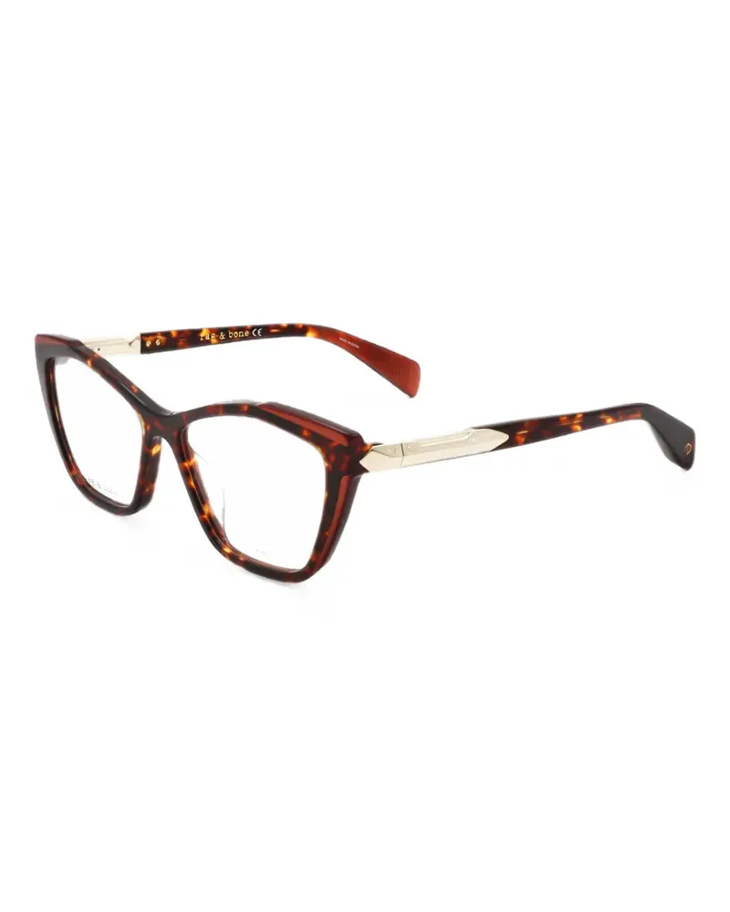 Rag & Bone tortoiseshell-effect cat-eye glasses - Braun Braun