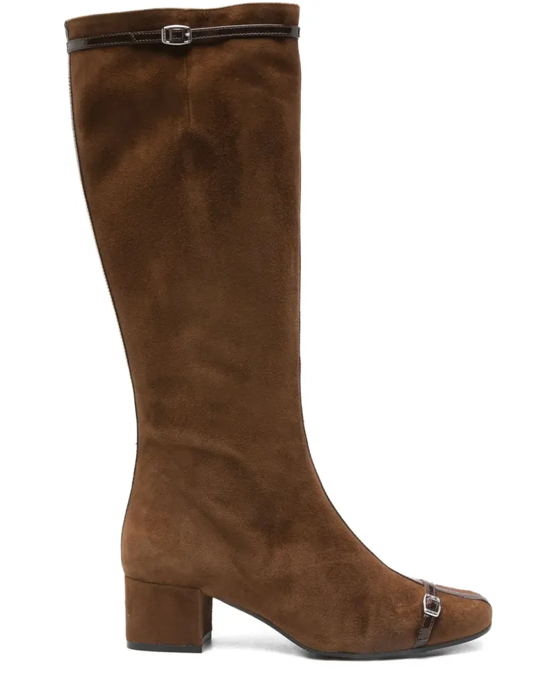 Carel Wildlederstiefel mit Schnallendetail 50mm - Braun Braun