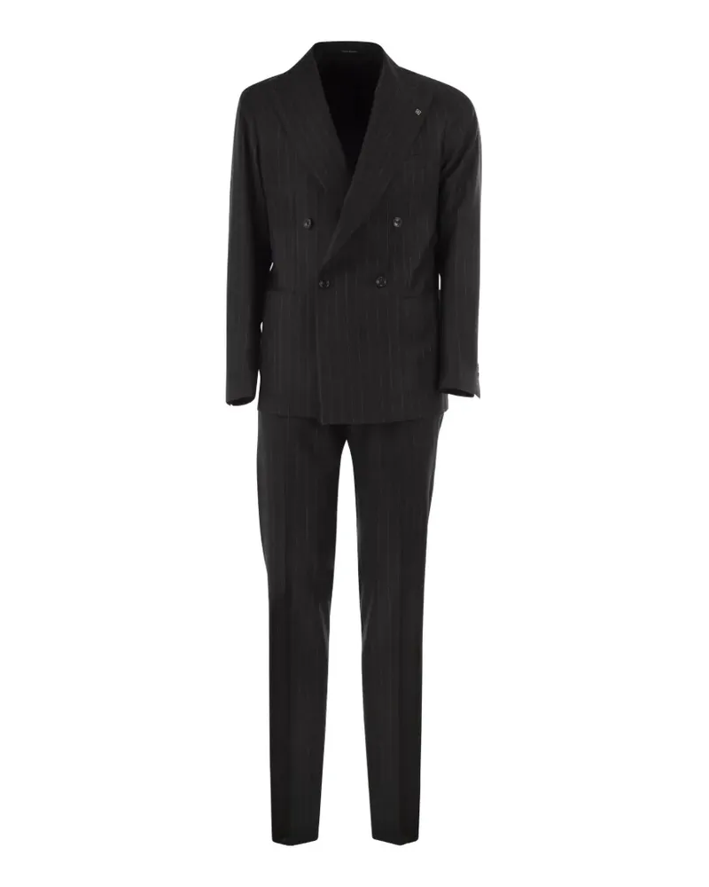 Tagliatore pinstripe double-breasted suit - Grau Grau