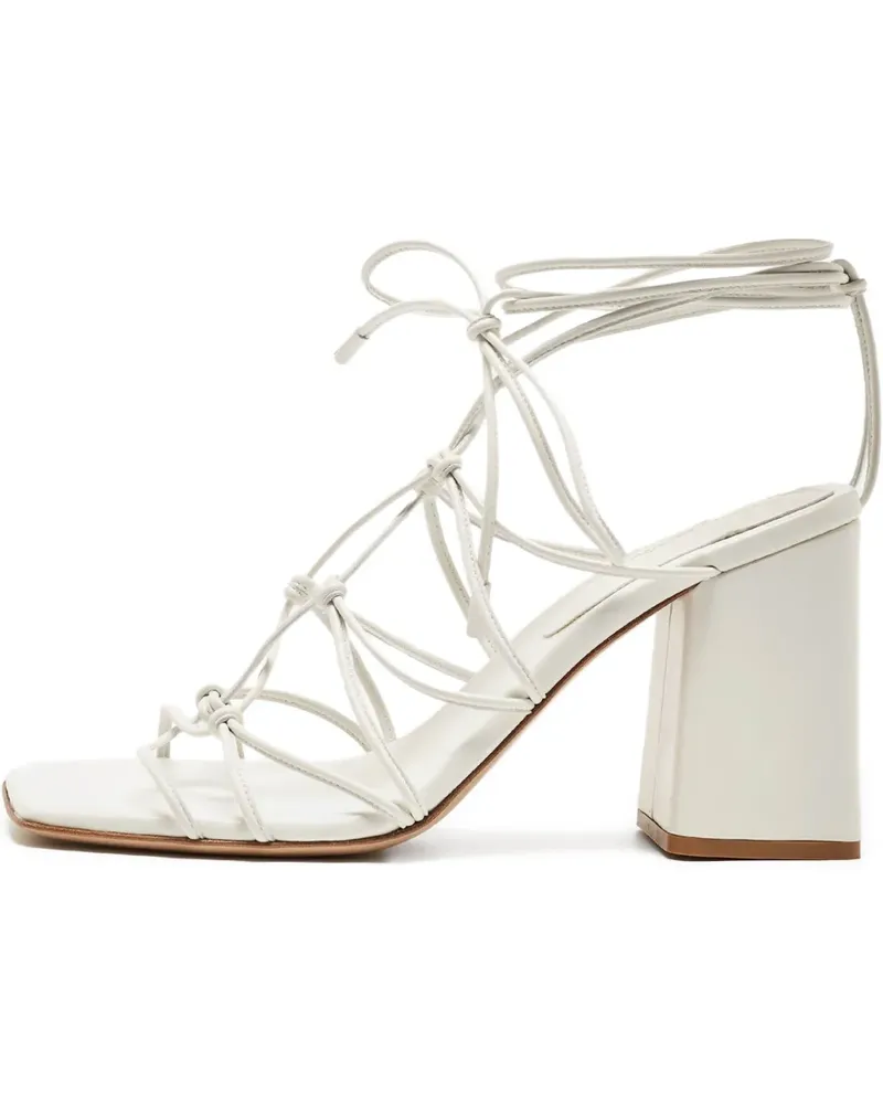 Gianvito Rossi Pre-owned Sandalen mit Knoten 95mm - Weiß Weiß