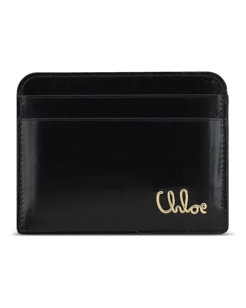 Chloé Portemonnaie mit Logo - Schwarz Schwarz