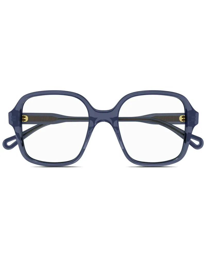 Chloé Brille mit Oversized-Gestell - Blau Blau