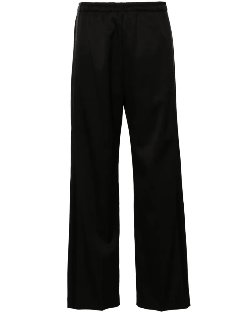 Maison Margiela Straight-Leg-Hose mit Kordelzug - Schwarz Schwarz