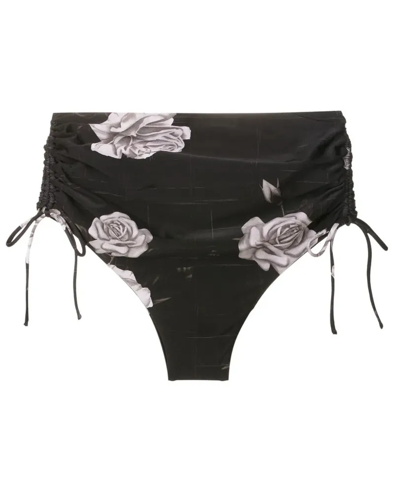 Andrea Bogosian Bikinihöschen mit Print - Schwarz Schwarz