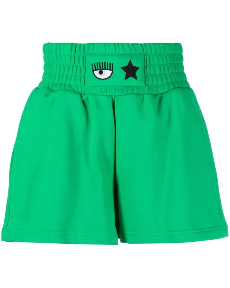 Chiara Ferragni Shorts mit Augen - Grün Grün