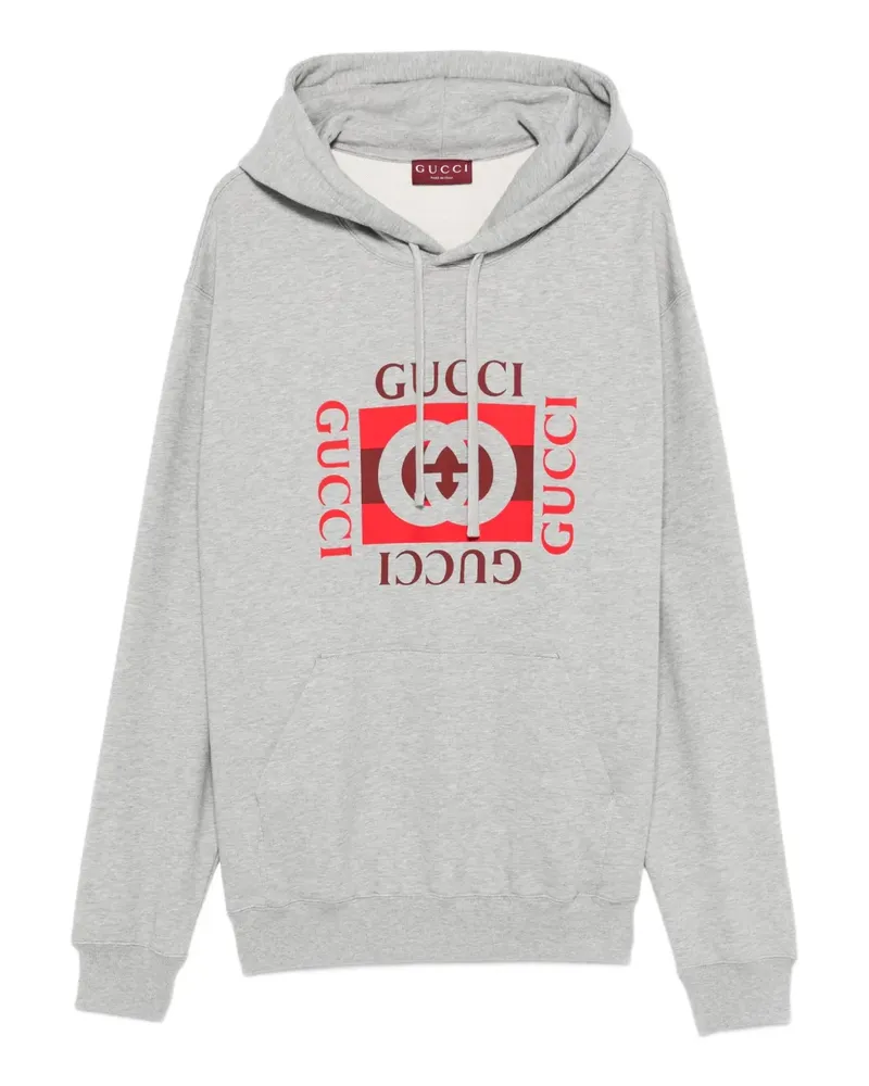 Gucci Hoodie mit Logo-Print - Grau Grau
