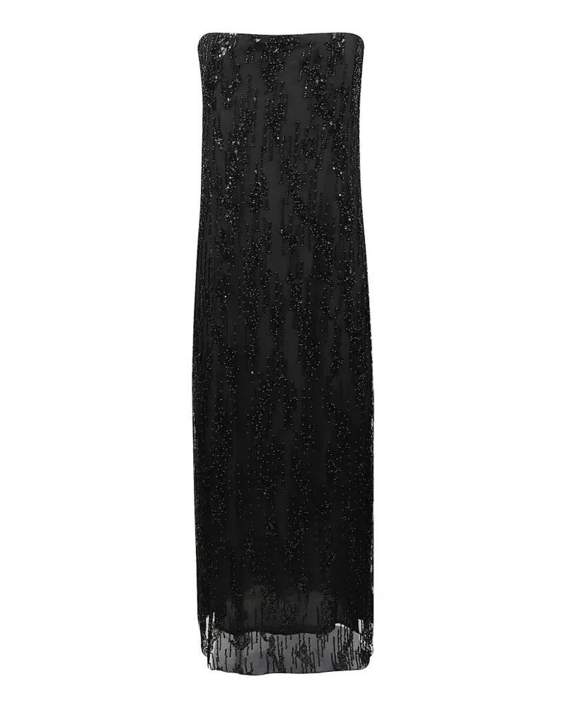 STAUD Cassie sequin-embellished strapless maxi dress - Schwarz Schwarz