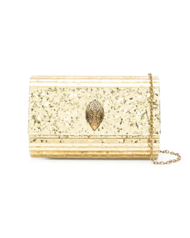 Kurt Geiger Drench Party Eagle Clutch - Gold Gold