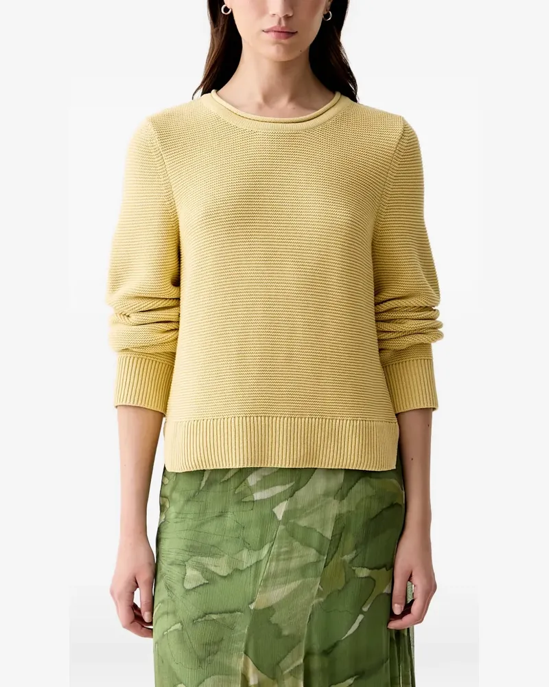 Barbour Fawley textured-knit long-sleeved sweater - Gelb Gelb