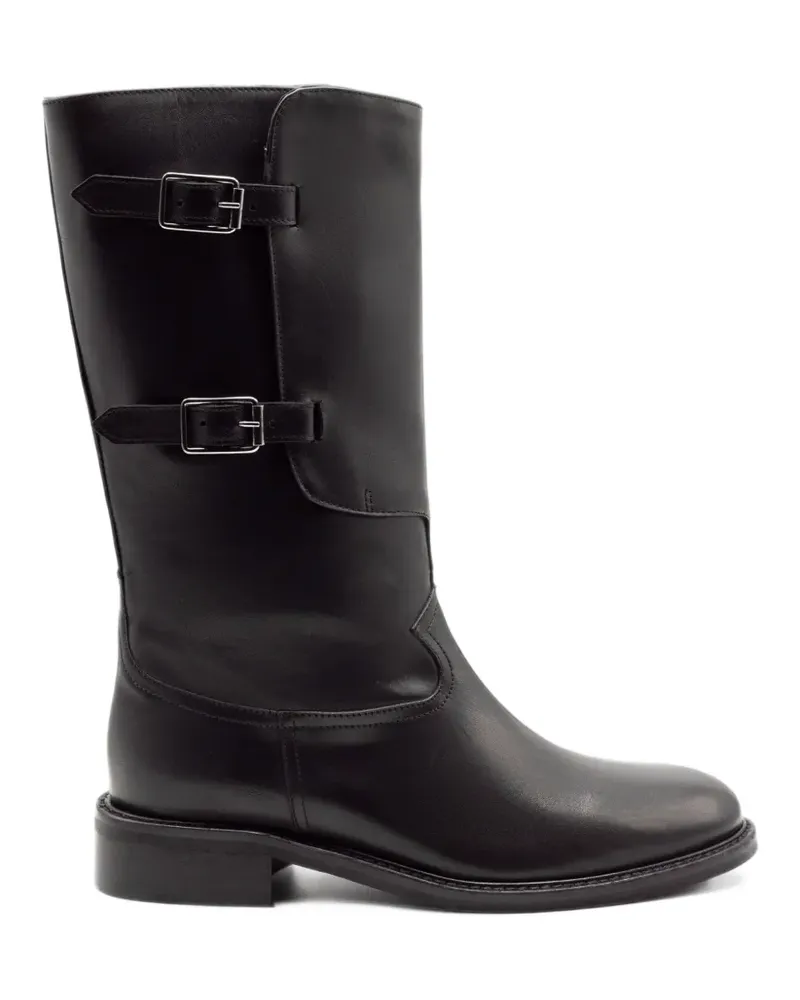 Julie Dee buckle-strap biker boots - Schwarz Schwarz