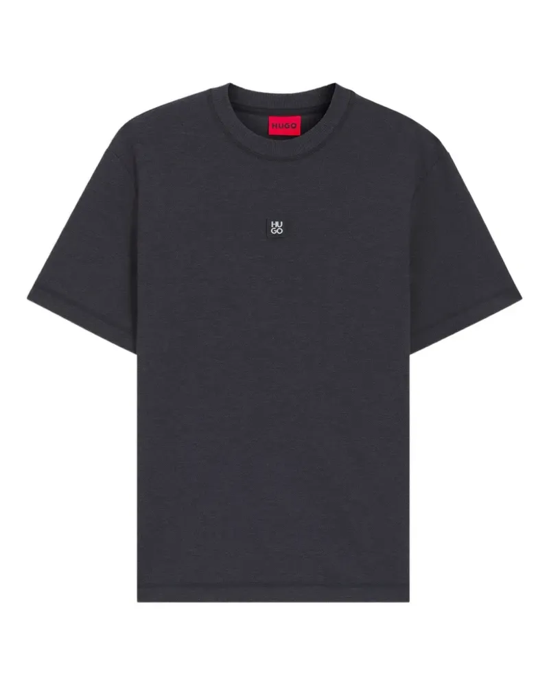 HUGO BOSS Dilanso T-Shirt mit Logo-Patch - Grau Grau