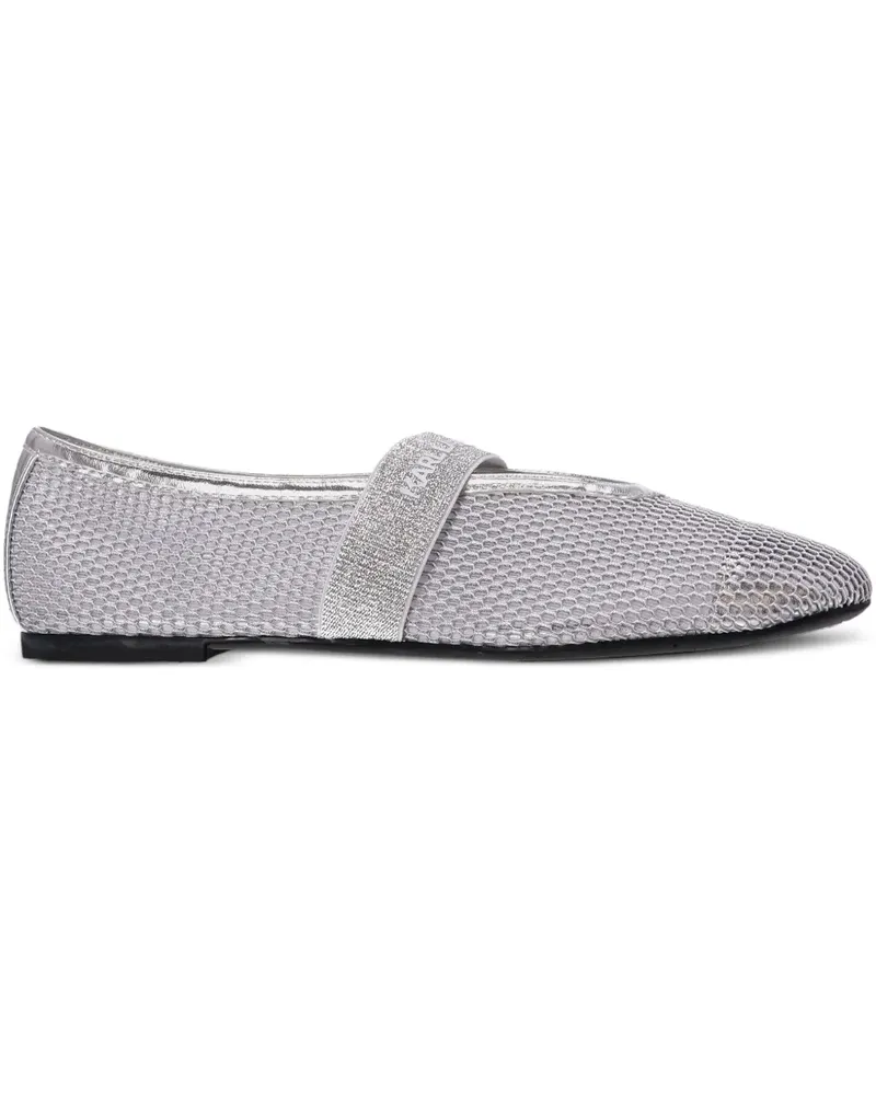 Karl Lagerfeld Sneakers in Netzoptik - Silber Silber