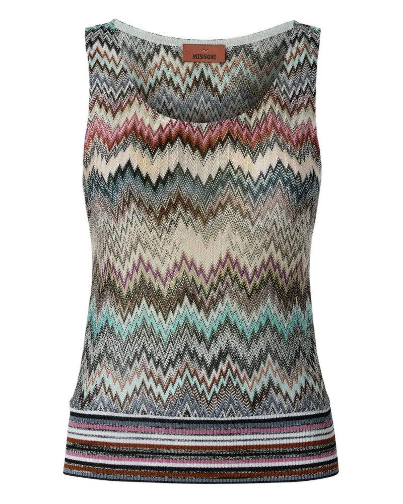 Missoni Top mit Zickzackmuster - Grau Grau