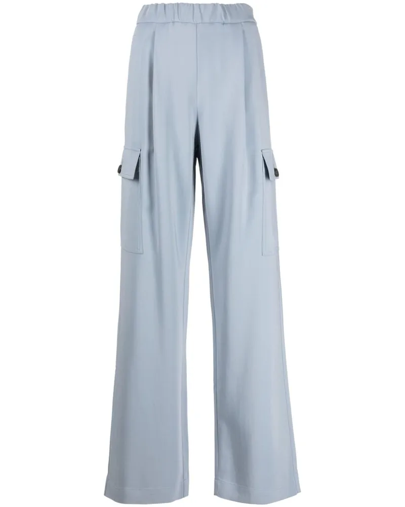 Lorena Antoniazzi Weite Cargohose - Blau Blau