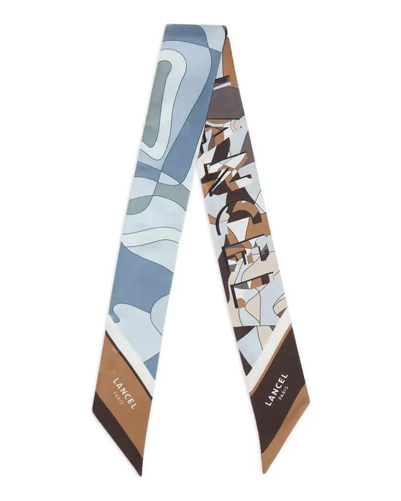 Lancel Puzzle Schal - Blau Blau