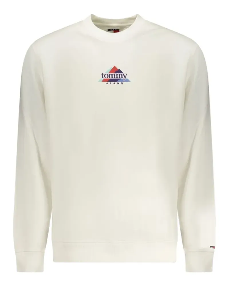 Tommy Hilfiger logo-embroidered cotton sweater - Weiß Weiß