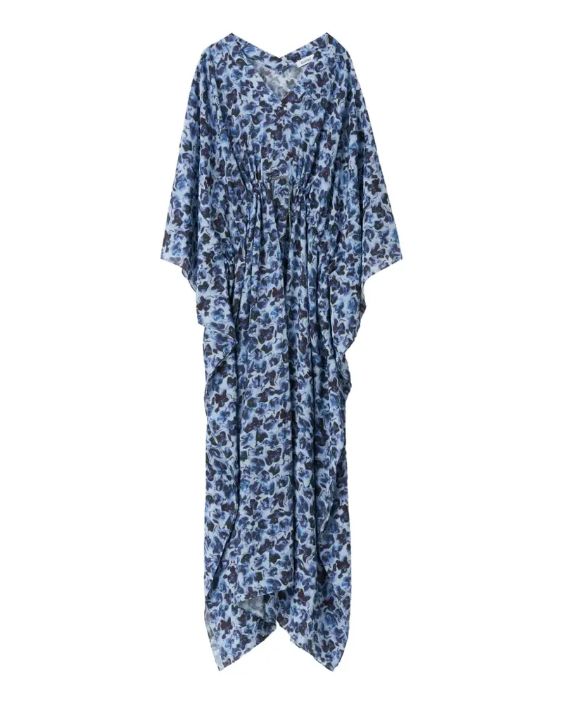 Rodebjer Viva Kleid mit Blumenprint - Blau Blau
