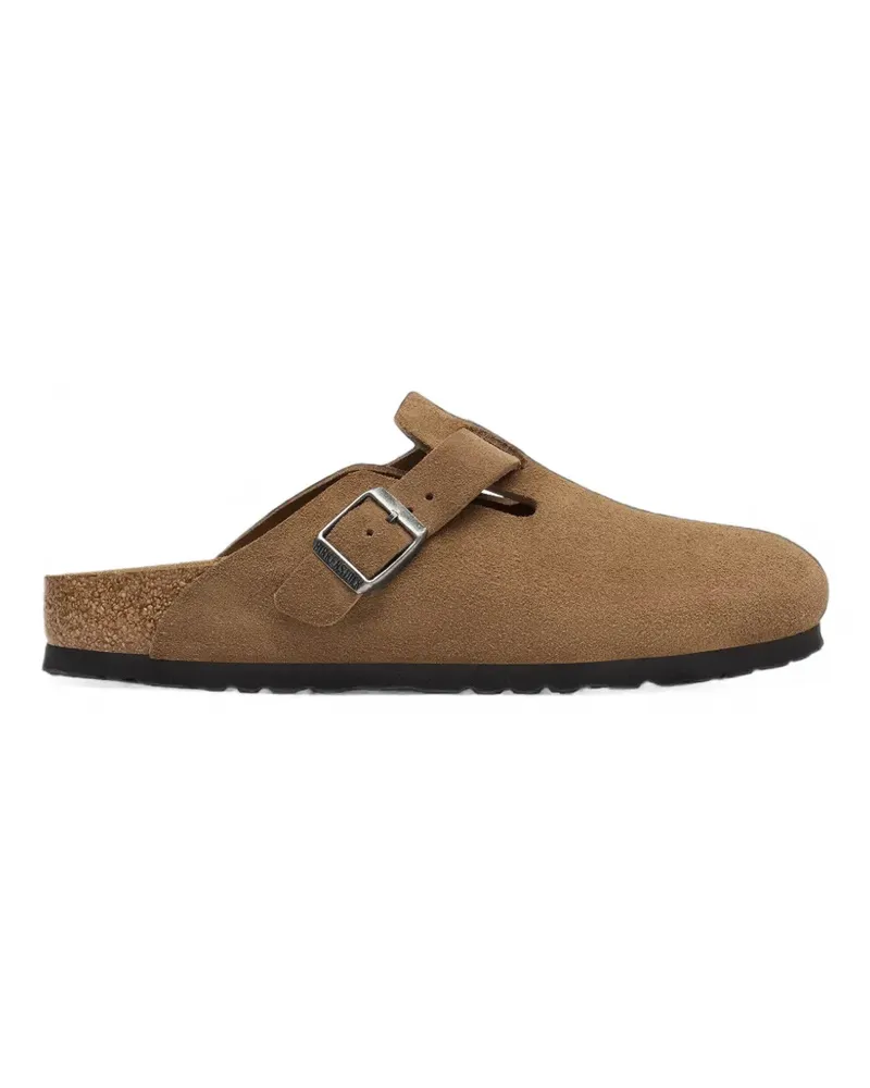 Birkenstock Boston buckle-fastening flat mules - Braun Braun