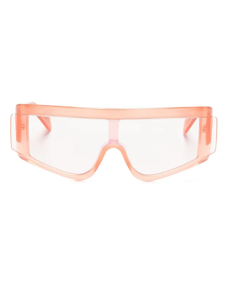 RETROSUPERFUTURE Sonnenbrille mit geometrischem Gestell - Orange Orange