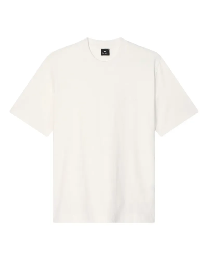 Paul Smith Happy T-Shirt mit Schlitzen - Weiß Weiß