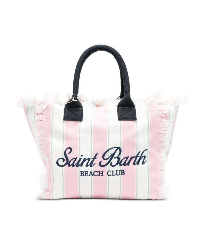 MC2 Saint Barth Vanity striped tote bag - Rosa Rosa