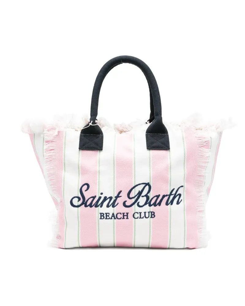 MC2 Saint Barth Vanity striped tote bag - Rosa Rosa