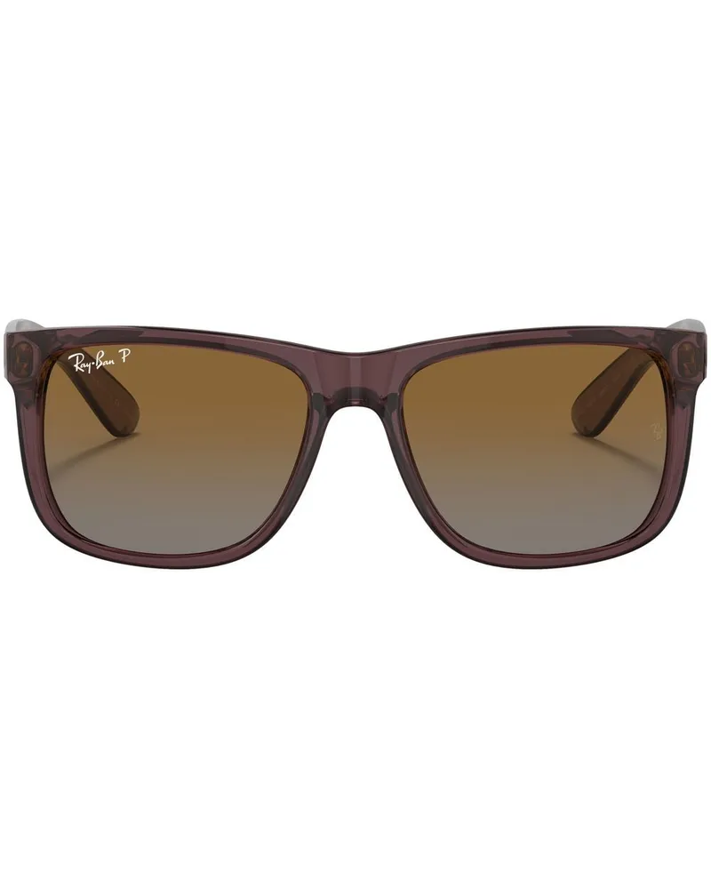 Ray Ban Eckige Justin Sonnenbrille - Braun Braun