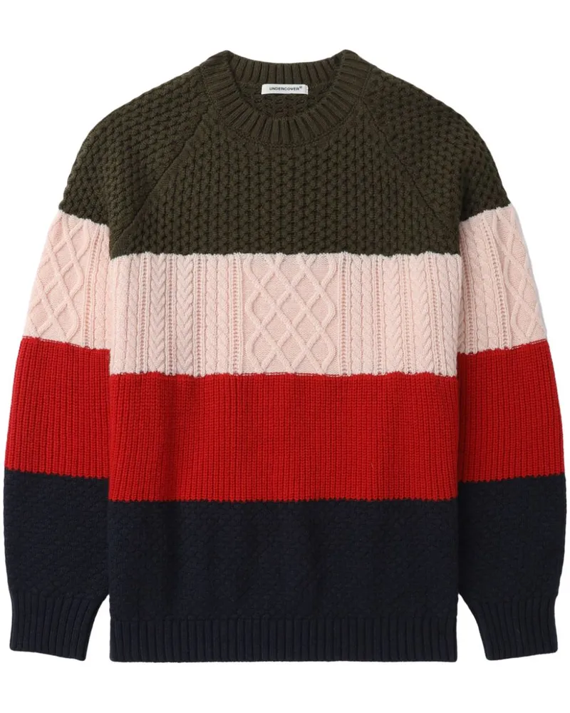 Undercover Pullover in Colour-Block-Optik - Rosa Rosa