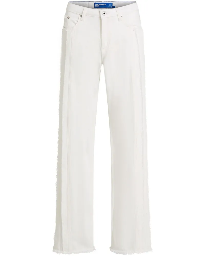 Karl Lagerfeld Jeans mit Ziernaht - Weiß Weiß