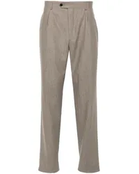 FURSAC Tapered-Hose mit Bundfalten Nude