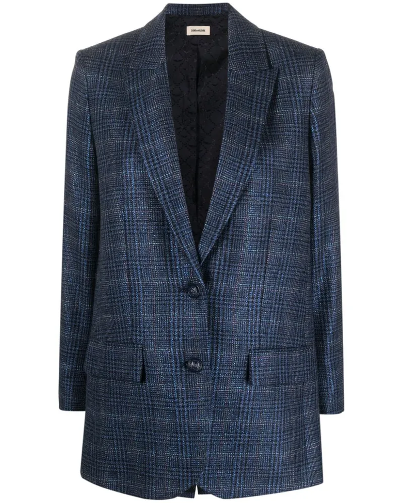 Zadig & Voltaire Karierter Blazer - Blau Blau