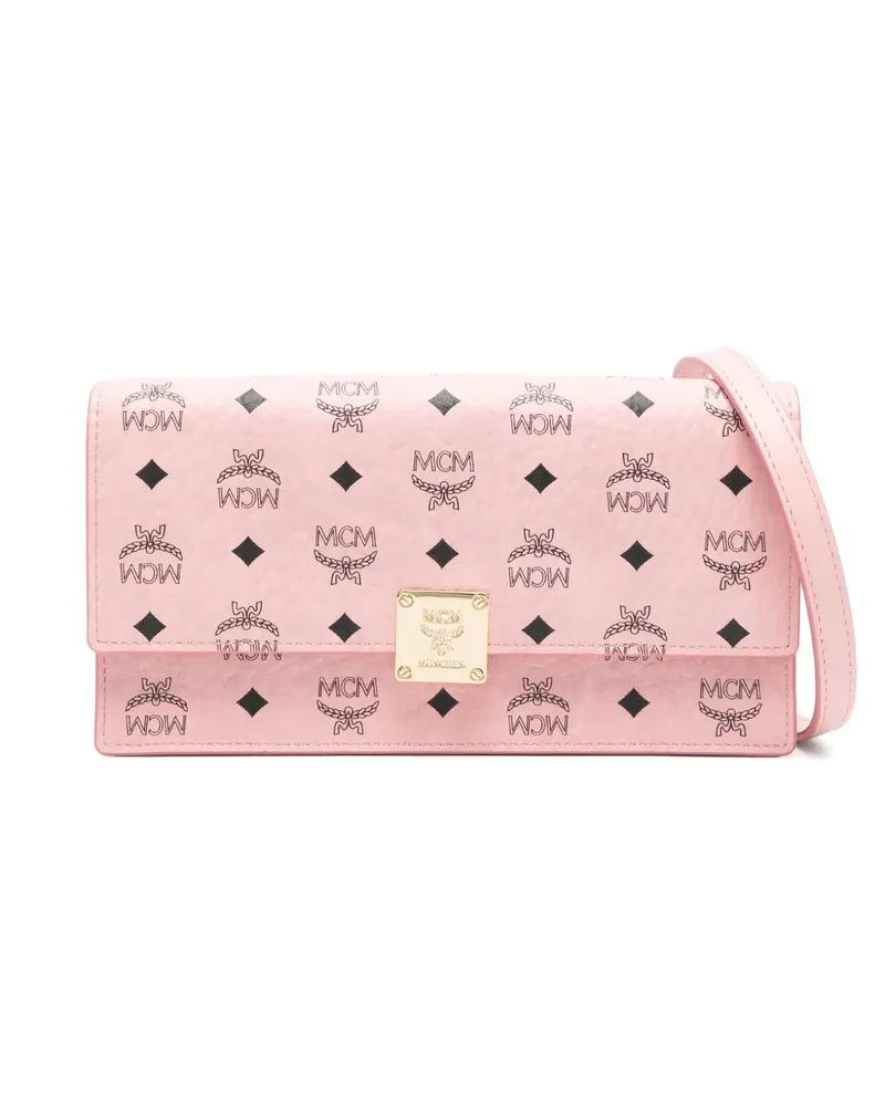 MCM Umhängetasche mit Print - Rosa Rosa